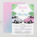 Search for team pink or blue invitations Watercolor