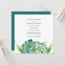 Search for tropical destination invitations Palm leaves