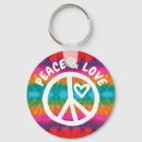 Search for peace sign key rings Rainbow colours