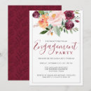 Search for floral engagement party invitations Greenery