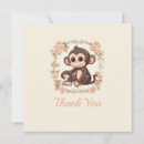 Search for monkey thank you cards Brown