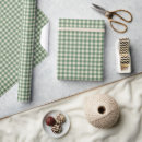 Search for green gingham wrapping paper Rustic