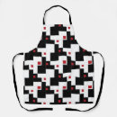 Search for vintage modern aprons Red