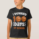 Search for basketball boys tshirts 100 days smarter