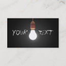 Search for lightbulb business cards Power