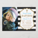 Search for black and white christening invitations Christian