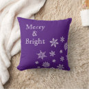 Search for purple christmas cushions Merry and bright