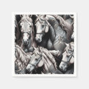Search for horse napkins White
