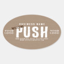 Search for rustic business stickers Kraft paper