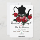 Search for valentine tea party invitations Red