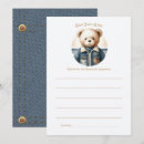 Search for blue advice cards Teddy bear baby shower