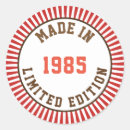 Search for made in 1985 stickers Birthday
