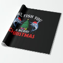 Search for christmas fishing wrapping paper Xmas
