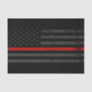 Search for firefighter tissue paper Thin red line