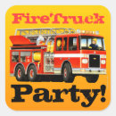 Search for firetruck birthday party stickers Fire engine