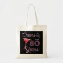 Search for 80 year old birthday tote bags Years