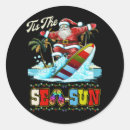 Search for summer christmas stickers Santa