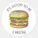 Search for funny burger stickers Hamburger
