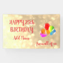 Search for 25th birthday party decor Gold