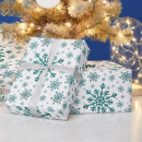 Search for emerald green wrapping paper Snowflakes