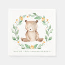 Search for woodland baby shower napkins Greenery