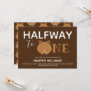 Search for brown birthday invitations Simple