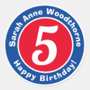 Search for 5 years stickers Birthday
