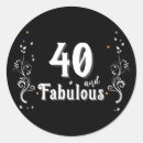Search for gold 40th birthday stickers Elegant