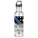 Search for police water bottles Thin blue line flag