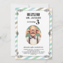 Search for little man 1st birthday invitations Modern