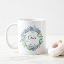 Search for blue hydrangeas mugs Watercolor