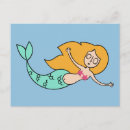Search for mermaid postcards Illustration