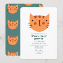 Search for green and orange invitations For kids