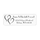 Search for couple in love return address labels Newlywed