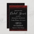 Search for red black bridal shower invitations Glitter