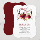 Search for deer rehearsal dinner invitations Floral
