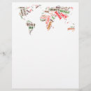 Search for maps by flyers World map
