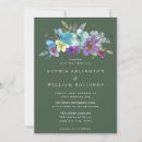 Search for purple and teal invitations Watercolor flowers