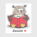 Search for owl reading stickers Bookworm