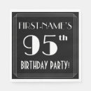 Search for 95th birthday napkins Elegant