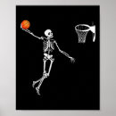 Search for basketball dunking art Skeleton
