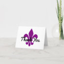 Search for mardi gras thank you cards Fleur de lis