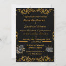 Search for specially made wedding invitations Gold