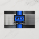 Search for blue metal business cards Black