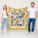 Search for sunflower photo blankets For her