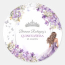 Search for lavender floral stickers 15th birthday