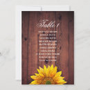 Search for sunflower wedding seating charts Rustic