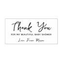 Search for baby shower rubber stamps Thank you