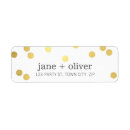Search for confetti dots return address labels Celebration