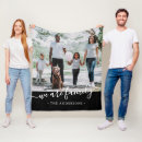 Search for family name blankets Black and white